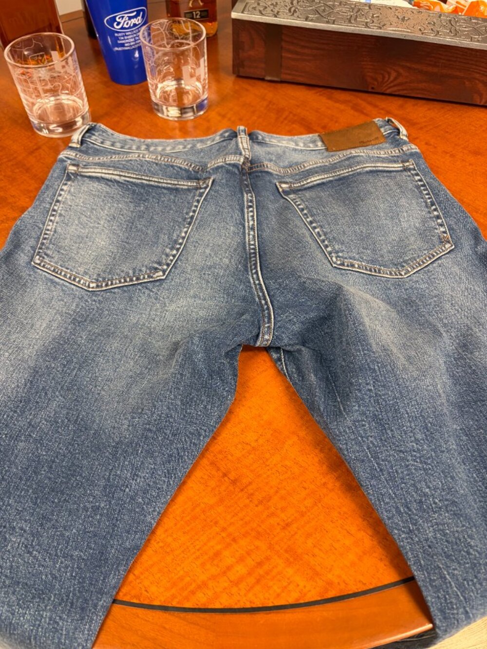 Madewell Athletic Slim Jeans in Gallagher Wash 34 x 32 - Picture 4 of 5